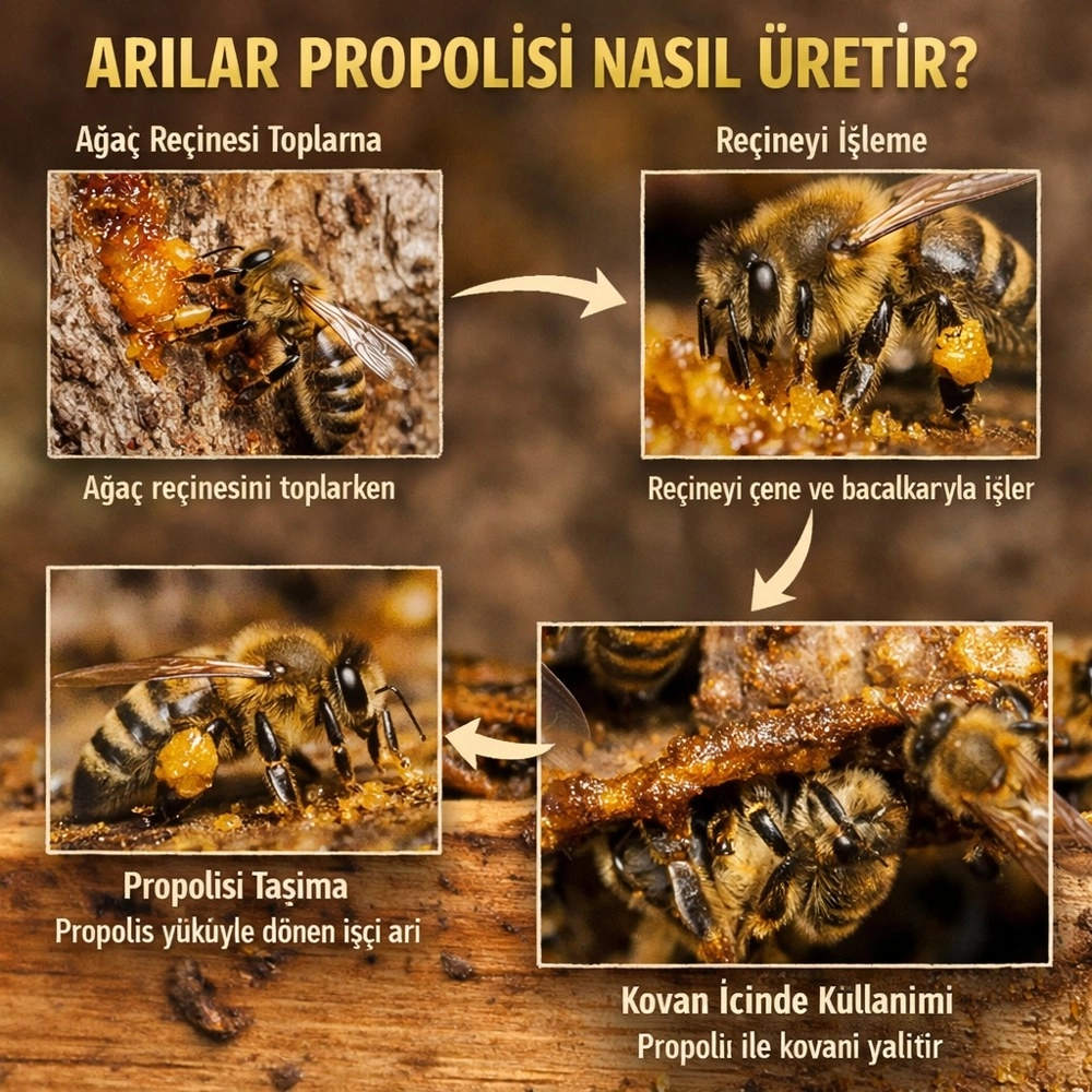 Ham Propolis Tozu 100 g | Kaçkar Dağı