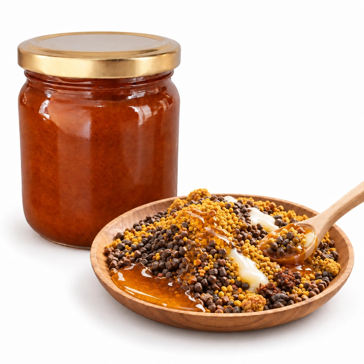 Arı Sütü, Propolis, Polen, Arı Ekmeği ve Bal Karışımı Atom 250 g | Kaçkar Dağlarından