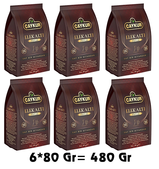 Çaykur Elek Altı Çay 80 Gr (6 Adet)