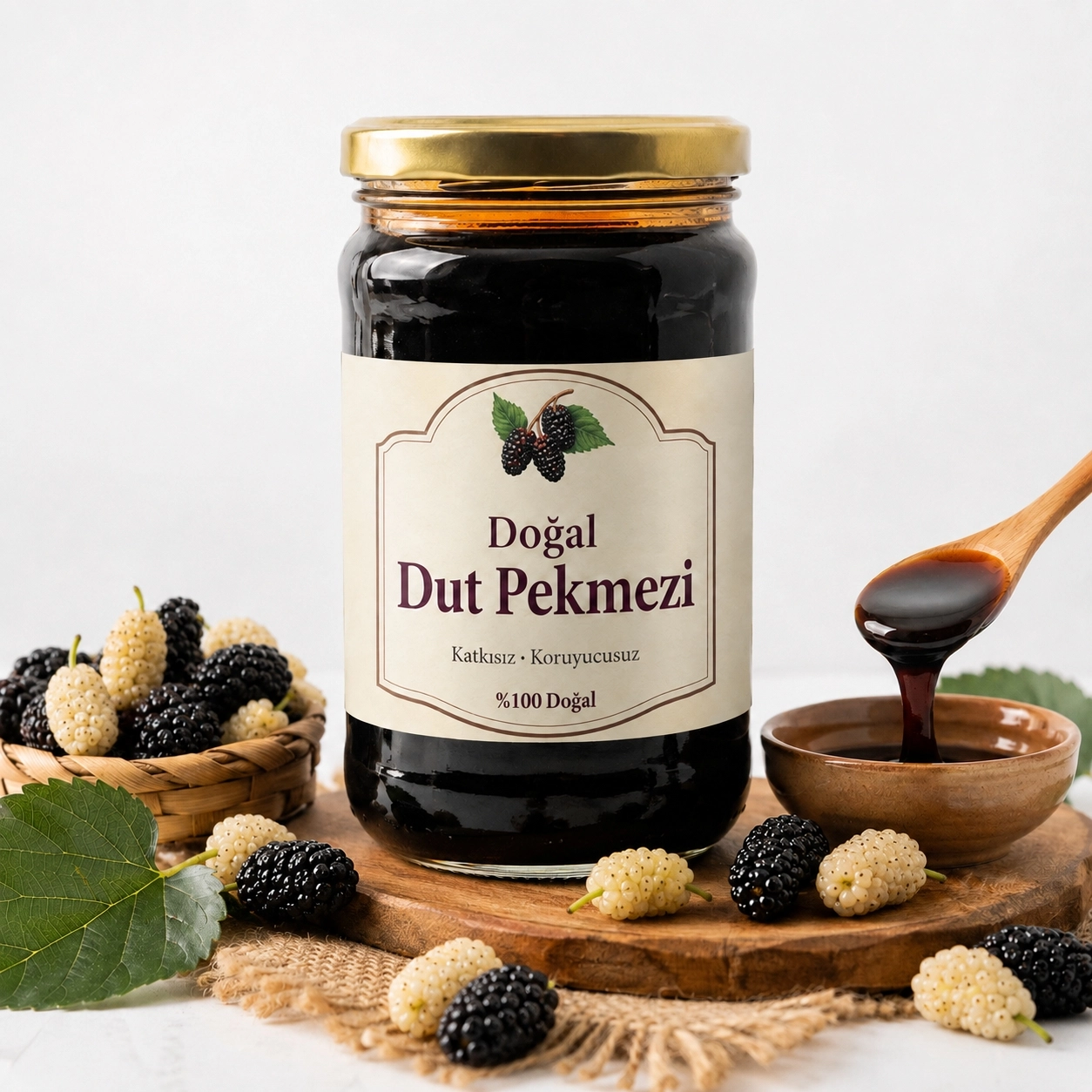 Doğal Dut Pekmezi 500g | Artvin’den Geleneksel Lezzet
