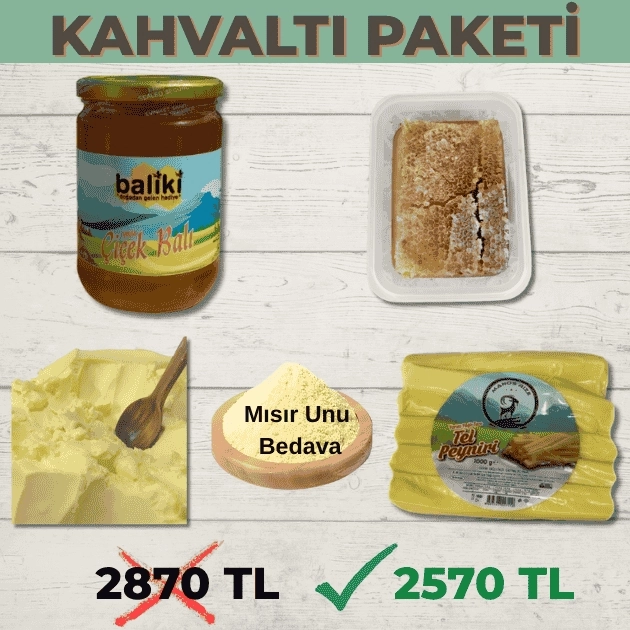 Kahvaltı Paketi 500 g mısır Unu Bedava