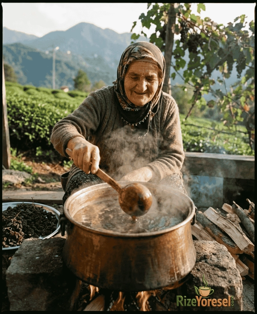 Kokulu Kara Üzüm Pekmezi 950 g | Coğrafi İşaretli, Rize İsabella Üzümünden