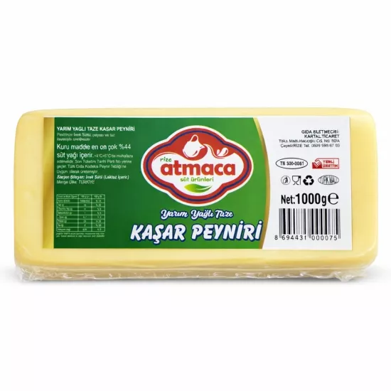 Atmaca Yarım Yağlı Taze Kaşar Eritme Tost Peyniri