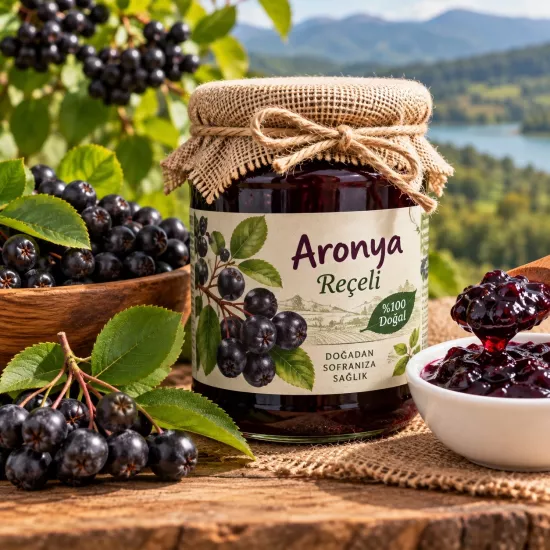 Doğal Ev yapımı Aronya Reçeli